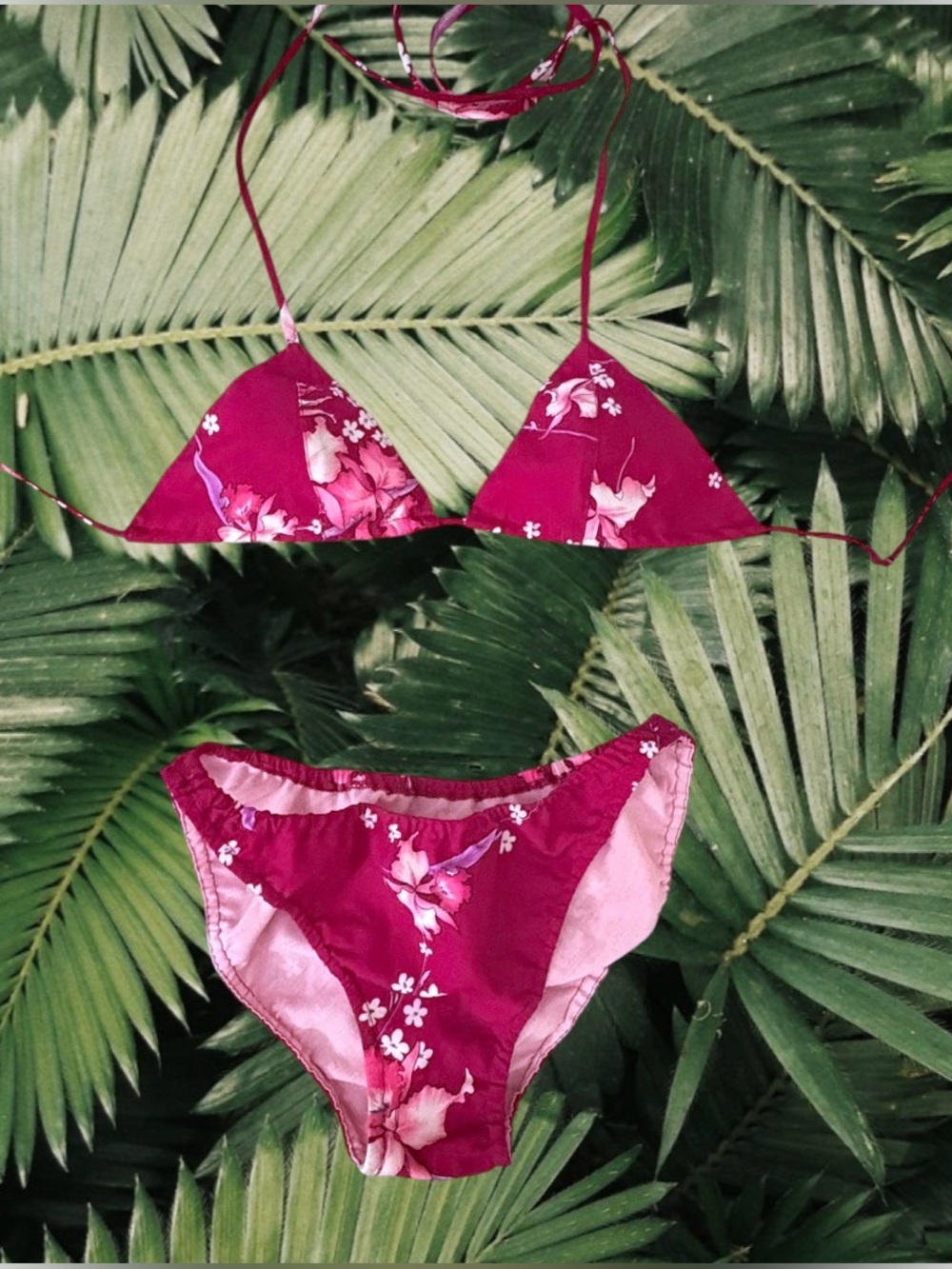 FUMIs handmade reversible bikini Set Sz Small